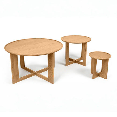 NORDIC STREET ANSELM OAK WOOD COFFEE TABLE