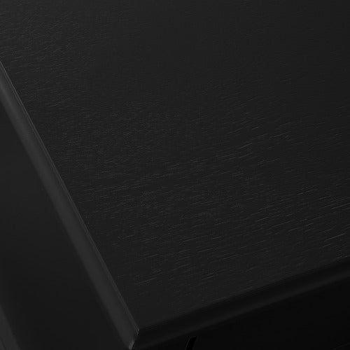WEST VALLEY INTERIORS BLACK CHLOE 2 DRAWER BEDSIDE TABLE