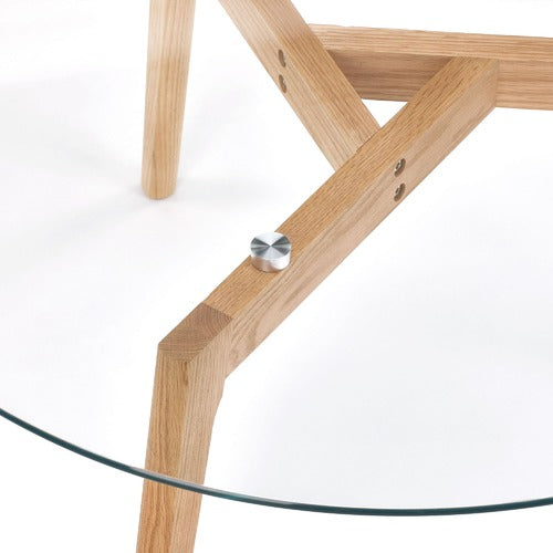 STAD GLASS TOP COFFEE TABLE