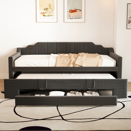 HAVEN COVE FURNITURE DEIDARA QUEEN DAYBED WITH TRUNDLE & STORAGE