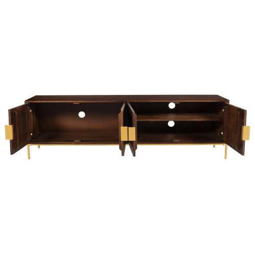 PRIYA 180CM MANGO WOOD ENTERTAINMENT UNIT