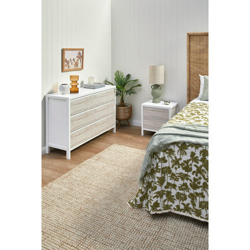 WHITEWASH KINGSCLIFF BEDSIDE TABLE