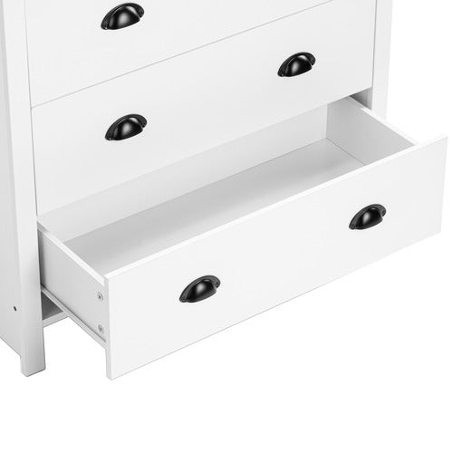 CORE LIVING WHITE & NATURAL EAST HASTINGS CHEST OF DRAWERS