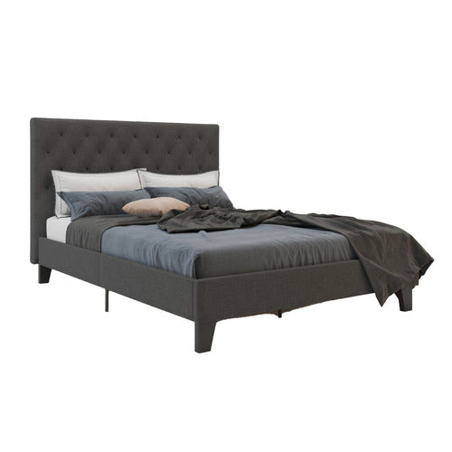 RAWSON & CO OXFORD CHARCOAL DOUBLE BED FRAME