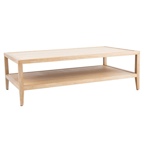 HAMILTON FURNITURE FRENCH OAK WOOD COFFEE TABLE