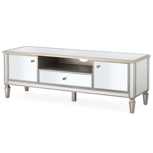 SOUTHERN STYLERS SIERRA MIRRORED TV UNIT