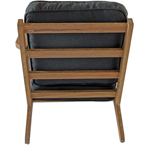 NATURALLY PROVINICIAL COILA SOLID OAK & LINEN LEISURE ARMCHAIR