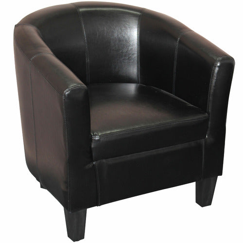 BY DESIGNS ASHER FAUX LEATHER TUB CHAIR