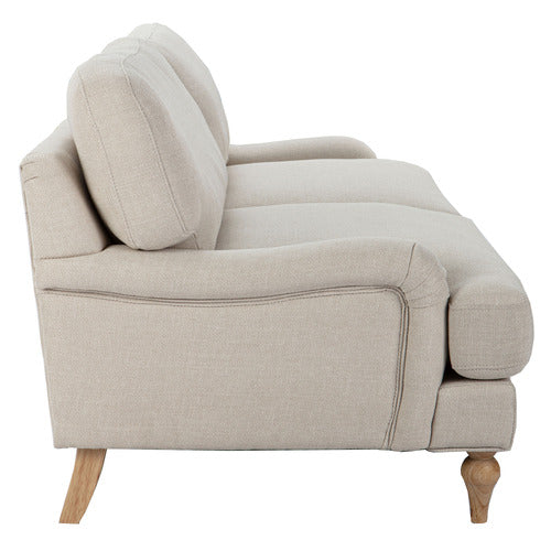 NATURAL DORSET 3 SEATER SOFA