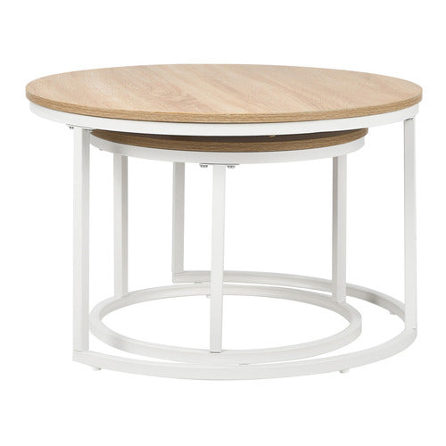 LIVING FUSION 2 PIECE LEONID NESTING COFFEE TABLE SET