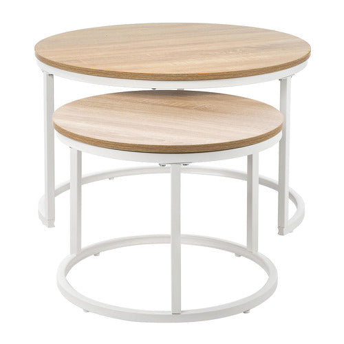 LIVING FUSION 2 PIECE LEONID NESTING COFFEE TABLE SET
