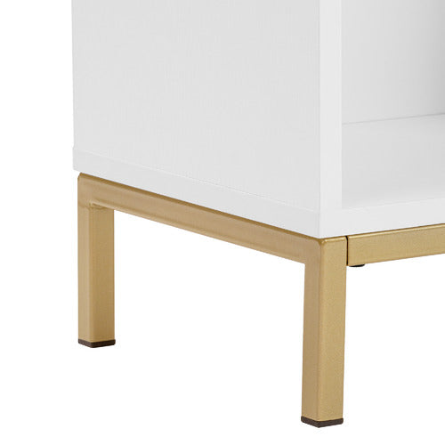 WHITE & GOLD MARLENE BOOKCASE