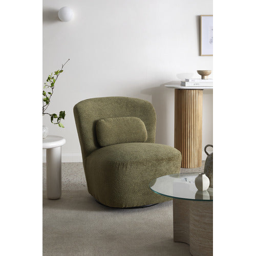 MONTY BOUCLÉ SWIVEL ARMCHAIR