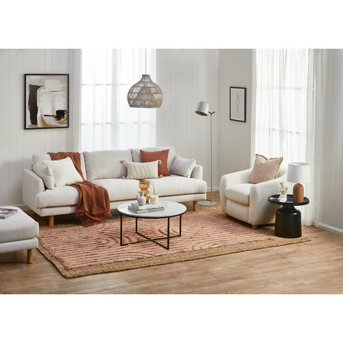 BUNGALOW PREMIUM 3 SEATER FABRIC SOFA