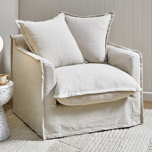 HYDE PARK HOME CUMULUS COTTON SLIPCOVER ARMCHAIR