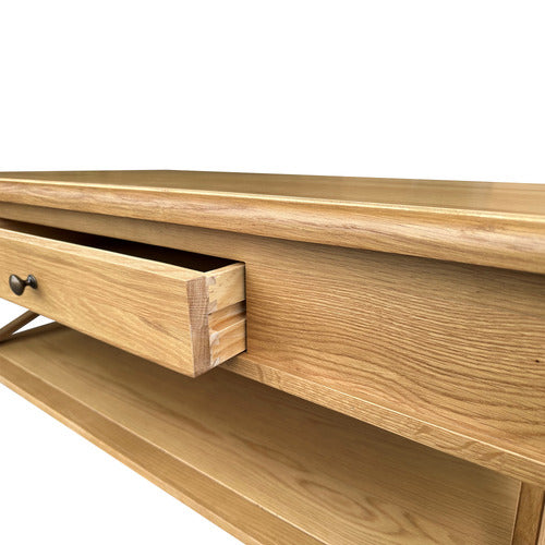 HAMILTON FURNITURE EMBRACE OAK WOOD COFFEE TABLE