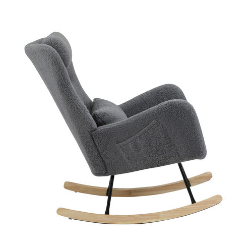 LIVING FUSION CLARK SHERPA ROCKING CHAIR