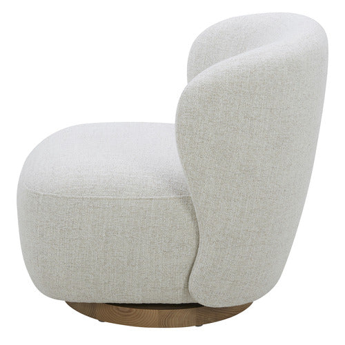 LIBBY UPHOLSTERED SWIVEL ACCENT CHAIR