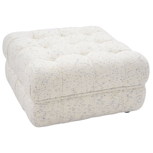 EVER DREAMING LIVING BEIGE ELLA 4 SEATER WOOL-BLEND SOFA & OTTOMAN SET