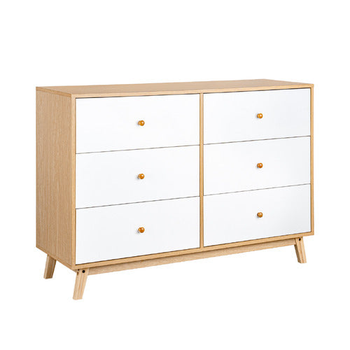 EXPERT HOMEWARES DAVOR 6 DRAWER CHEST