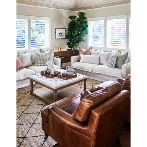 HYDE PARK HOME CUMULUS PREMIUM 3 SEATER COTTON SLIPCOVER SOFA