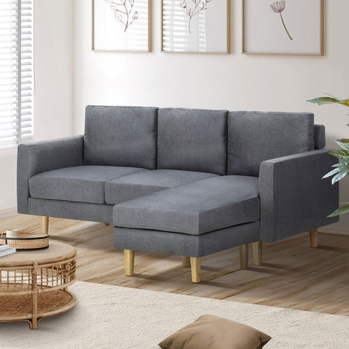 LIVING FUSION VANESSA 3 SEATER SOFA WITH REVERSIBLE CHAISE