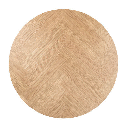 DION HERRINGBONE OAK WOOD COFFEE TABLE