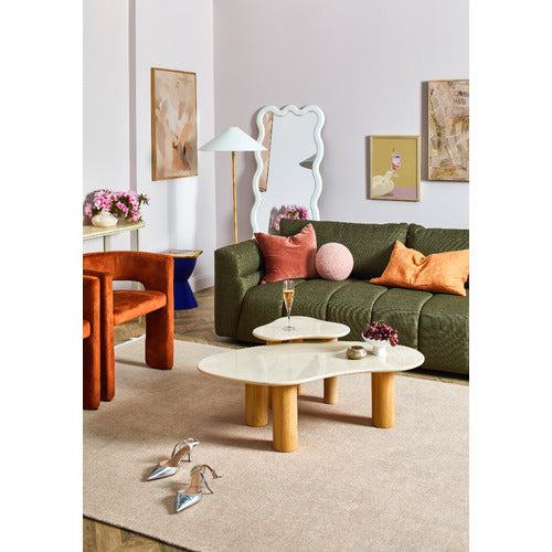 IGGY IRREGULAR MARBLE COFFEE TABLE