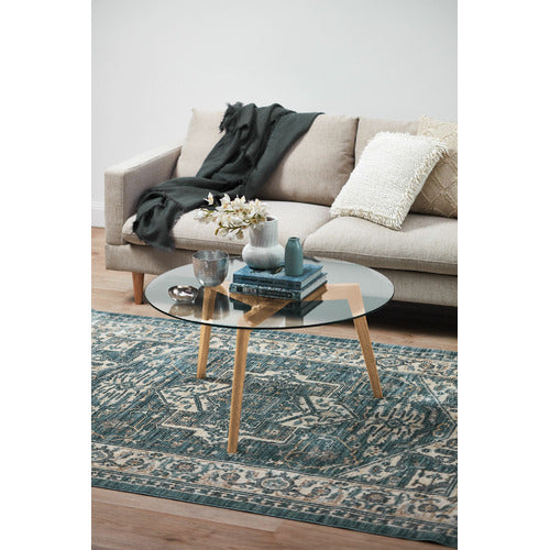 STAD GLASS TOP COFFEE TABLE