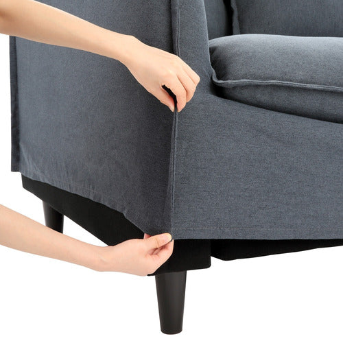 MONTAUK SLIPCOVER REVERSIBLE CHAISE SOFA