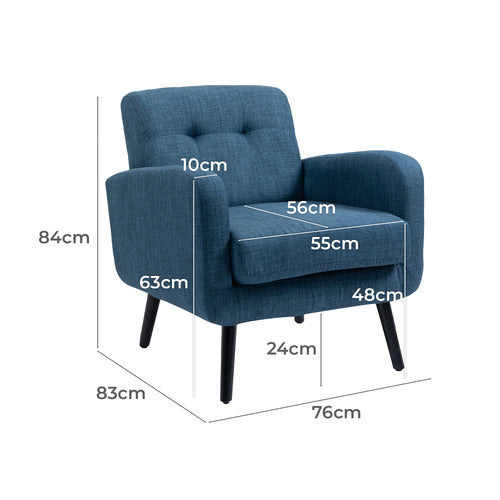 EVIE HOME ARUNDEL UPHOLSTERED TUB CHAIR