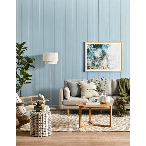 NATURALLY PROVINICIAL COILA SOLID OAK & LINEN LEISURE ARMCHAIR