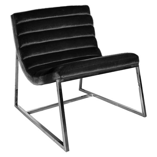 FURNITURE MARKET CHANTELLE VELVET ACCENT CHAIR