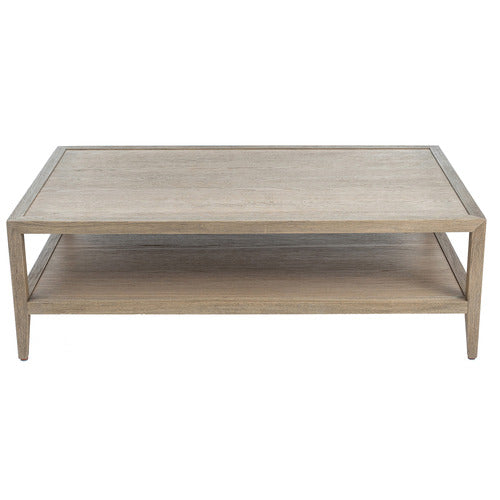 HAMILTON FURNITURE FRENCH OAK WOOD COFFEE TABLE