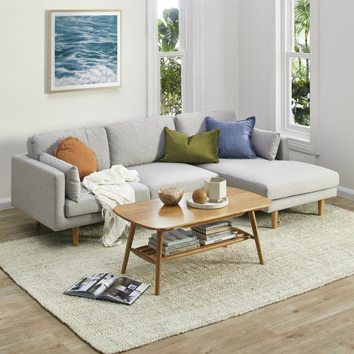 OSCAR OAK COFFEE TABLE WITH SHELF