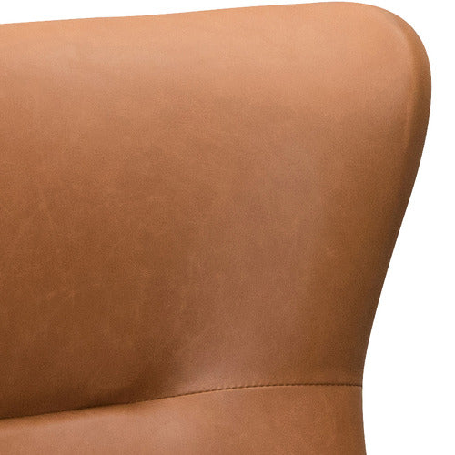 JACOB FAUX LEATHER WINGBACK ARMCHAIR