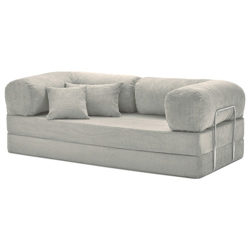 MIKASA FURNITURE KIRAN 3 SEATER DOUBLE CORDUROY SOFA BED