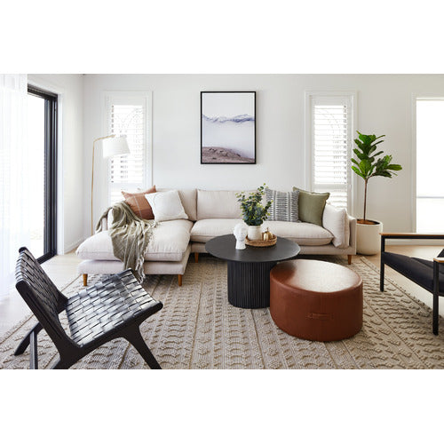 ANIKA ROUND MANGO WOOD COFFEE TABLE