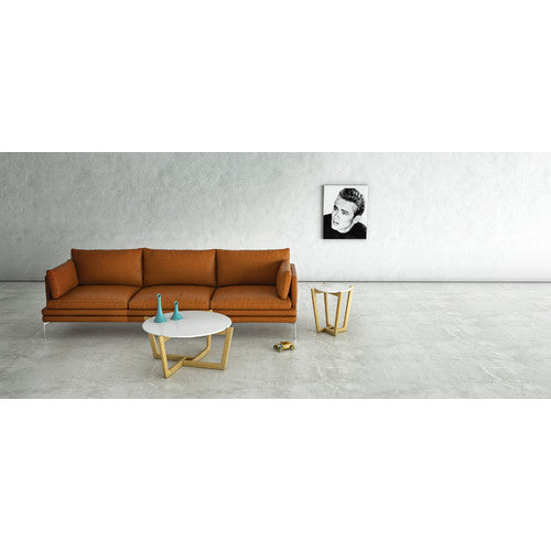 ESTUDIO FURNITURE MONTEREY GLASS & OAK COFFEE TABLE