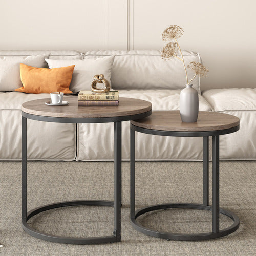 EVER DREAMING LIVING 2 PIECE ALEXANDER NESTING COFFEE TABLE SET
