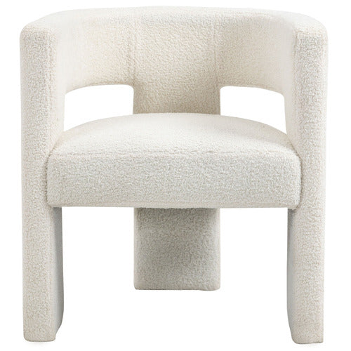 POMAIRE 3 LEGGED BOUCLE OCCASIONAL CHAIR