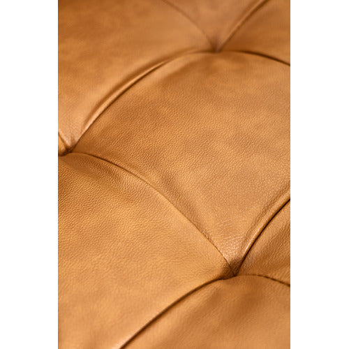 TAN STOCKHOLM FAUX LEATHER REVERSIBLE CHAISE SOFA