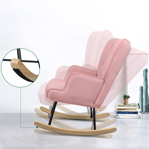 HOXTON ROOM COLLIN VELVET ROCKING CHAIR