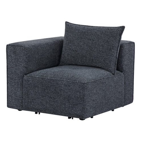 MIKASA FURNITURE RHODES 3 SEATER MODULAR SOFA SET WITH OTTOMAN