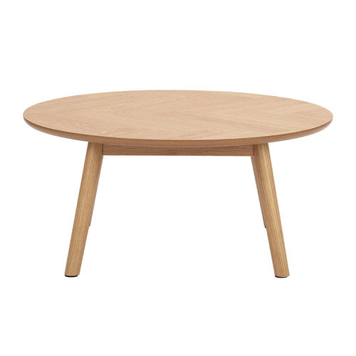 DION HERRINGBONE OAK WOOD COFFEE TABLE