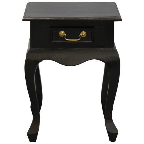 LA VERDE QUEEN ANN 1 DRAWER BEDSIDE TABLE