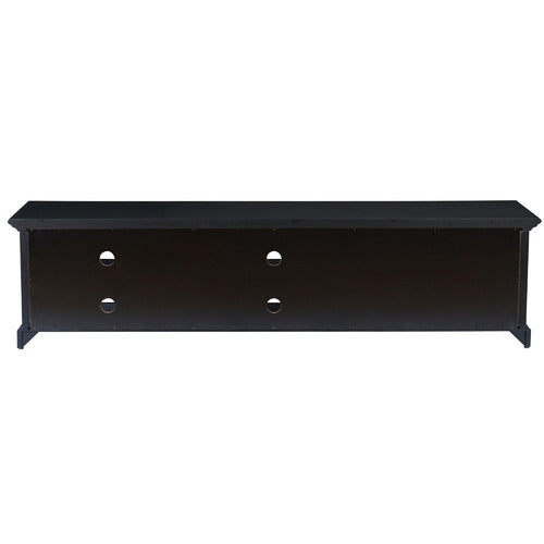 BLACK MAISON LARGE TV ENTERTAINMENT UNIT