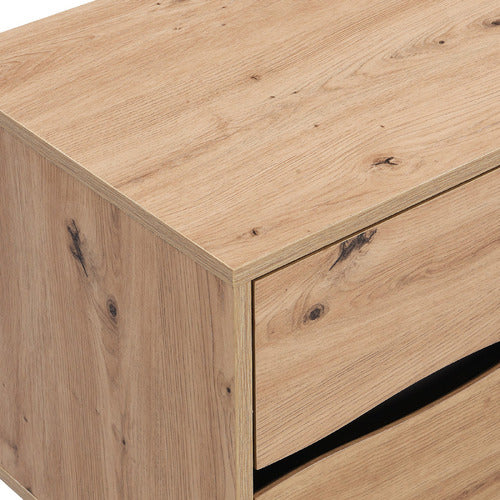 EXPERT HOMEWARES LUCA 2 DRAWER BEDSIDE TABLE