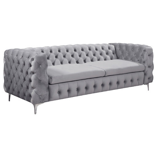 SOUTHERN STYLERS EDDARD 3 SEATER VELVET SOFA
