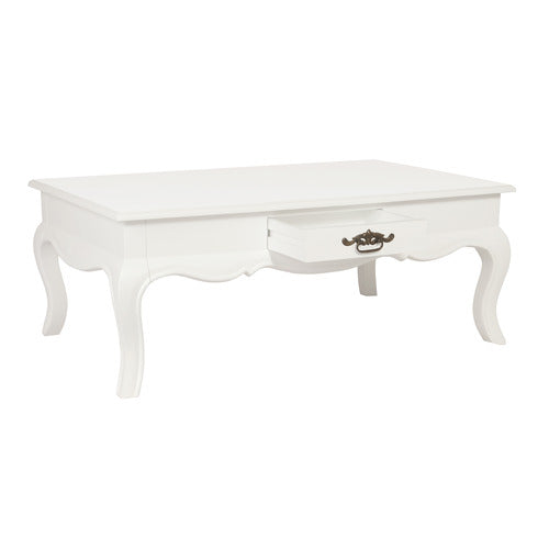 LA VERDE 2 DRAWER FRENCH PROVINCIAL COFFEE TABLE